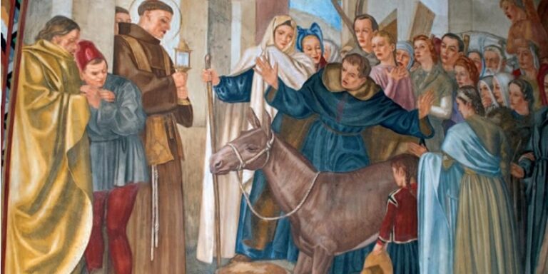 Saint Anthony and the Mule